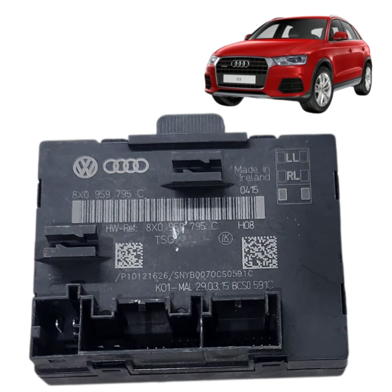 MODULO PORTA TRASEIRA DIREITA AUDI Q3 2013 2019 