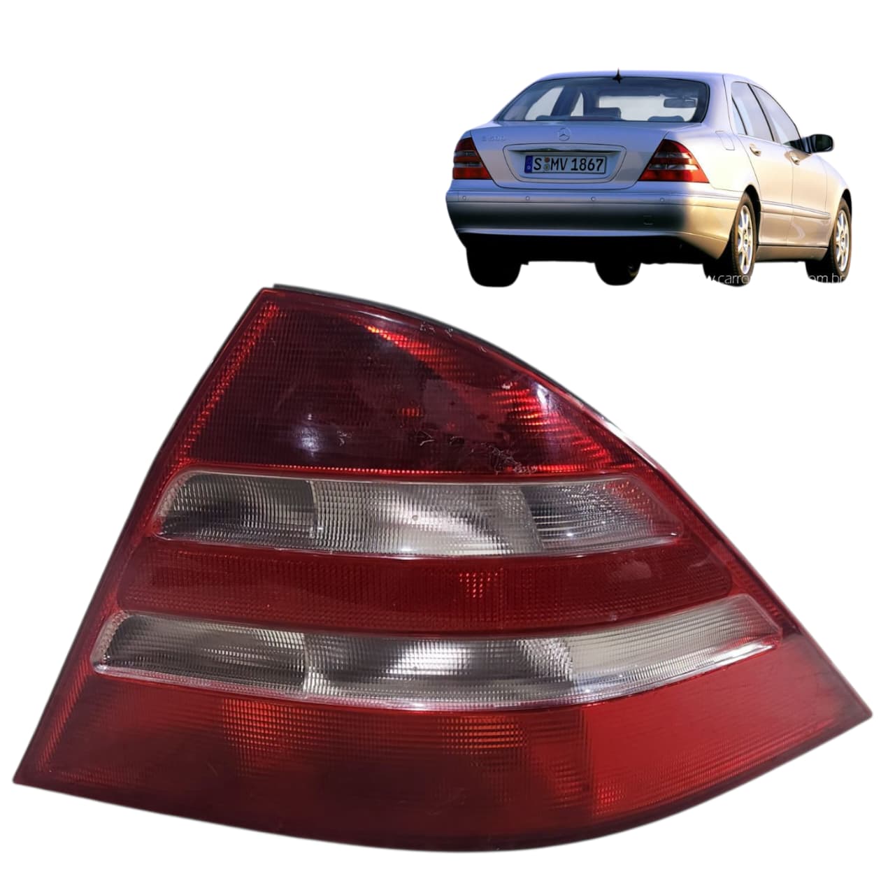 LANTERNA TRASEIRA DIREITA MERCEDES CLASSE S W220 1998 2005 