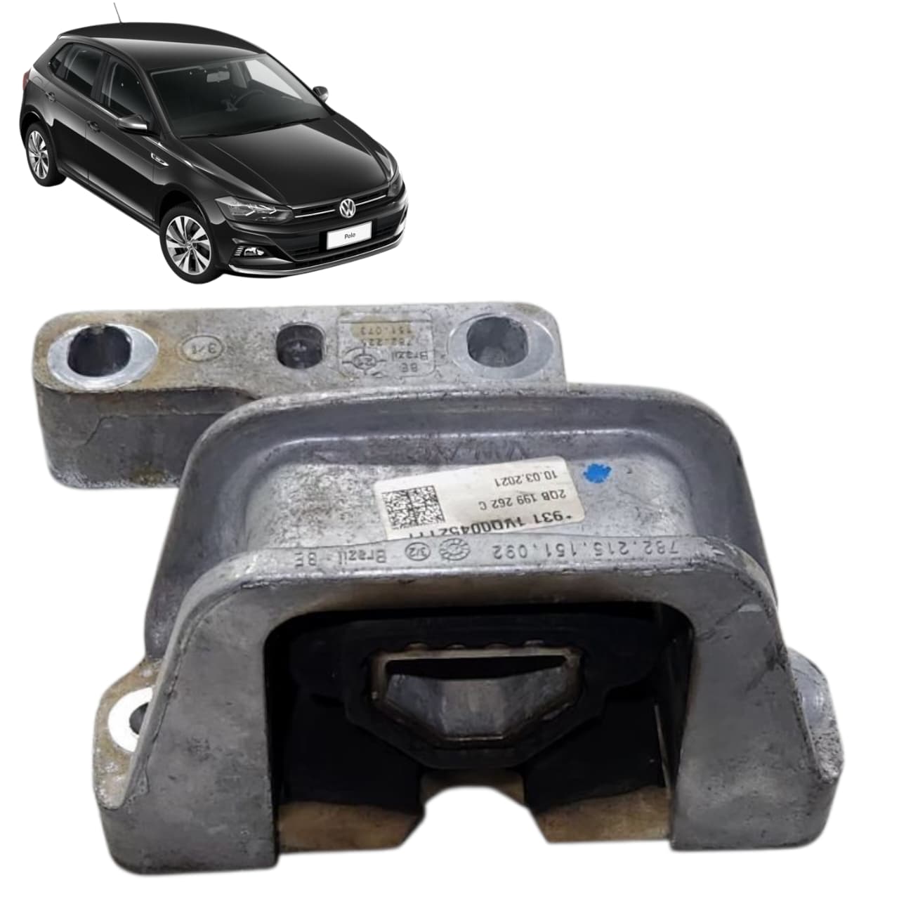 COXIM DIREITO MOTOR VW POLO VIRTUS NIVUS 2018 2024 