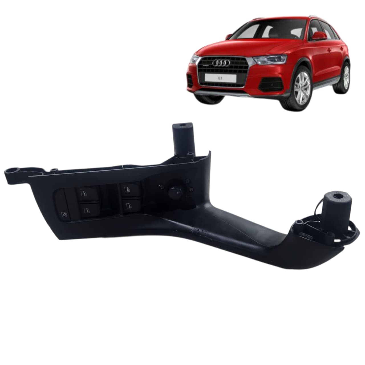 MOLDURA COMANDO VIDRO PORTA DIANT ESQ AUDI Q3 2013 2019 