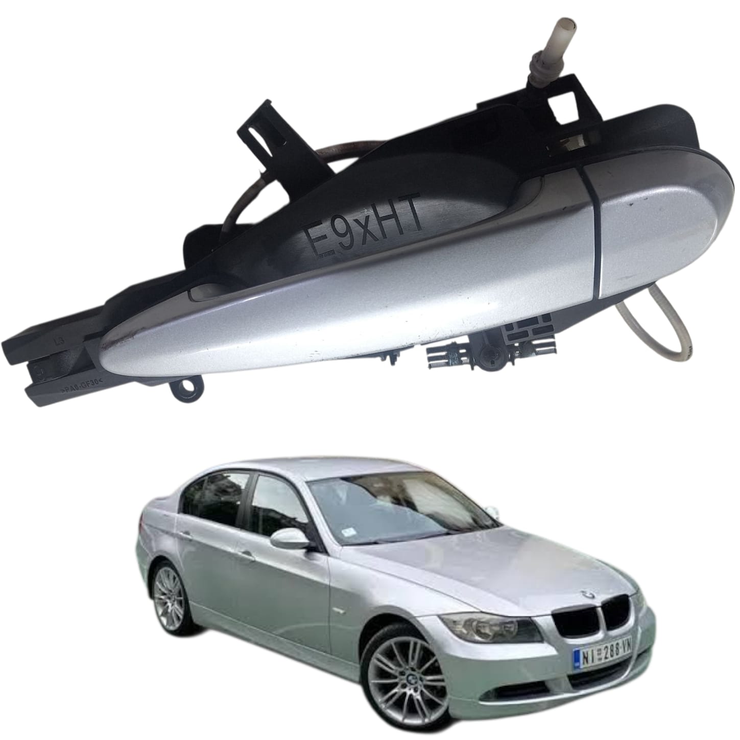 MAÇANETA PORTA TRASEIRA ESQ BMW 330I E90 2007 2012 