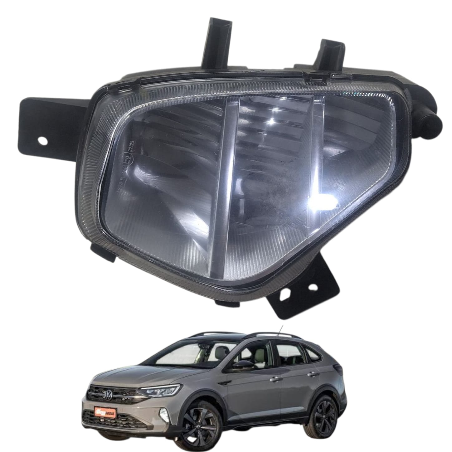 FAROL MILHA ESQUERDO VOLKSWAGEN NIVUS POLO VIRTUS 2021 2024 