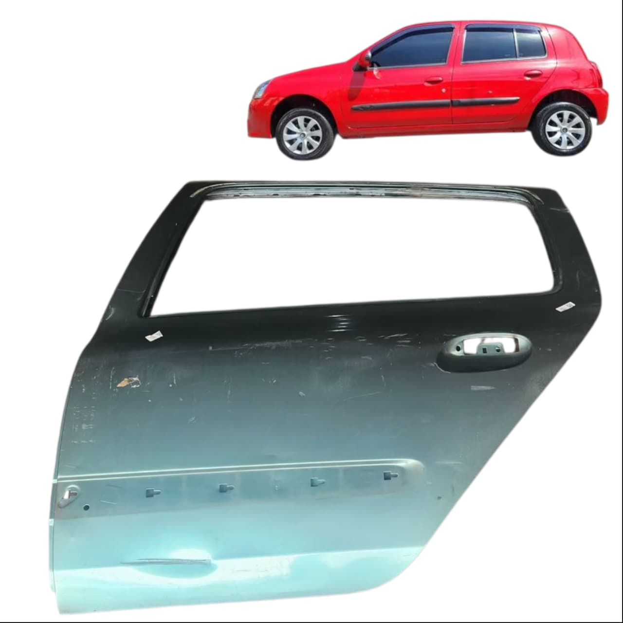 PORTA TRASEIRA ESQUERDA CLIO 2002 2012 