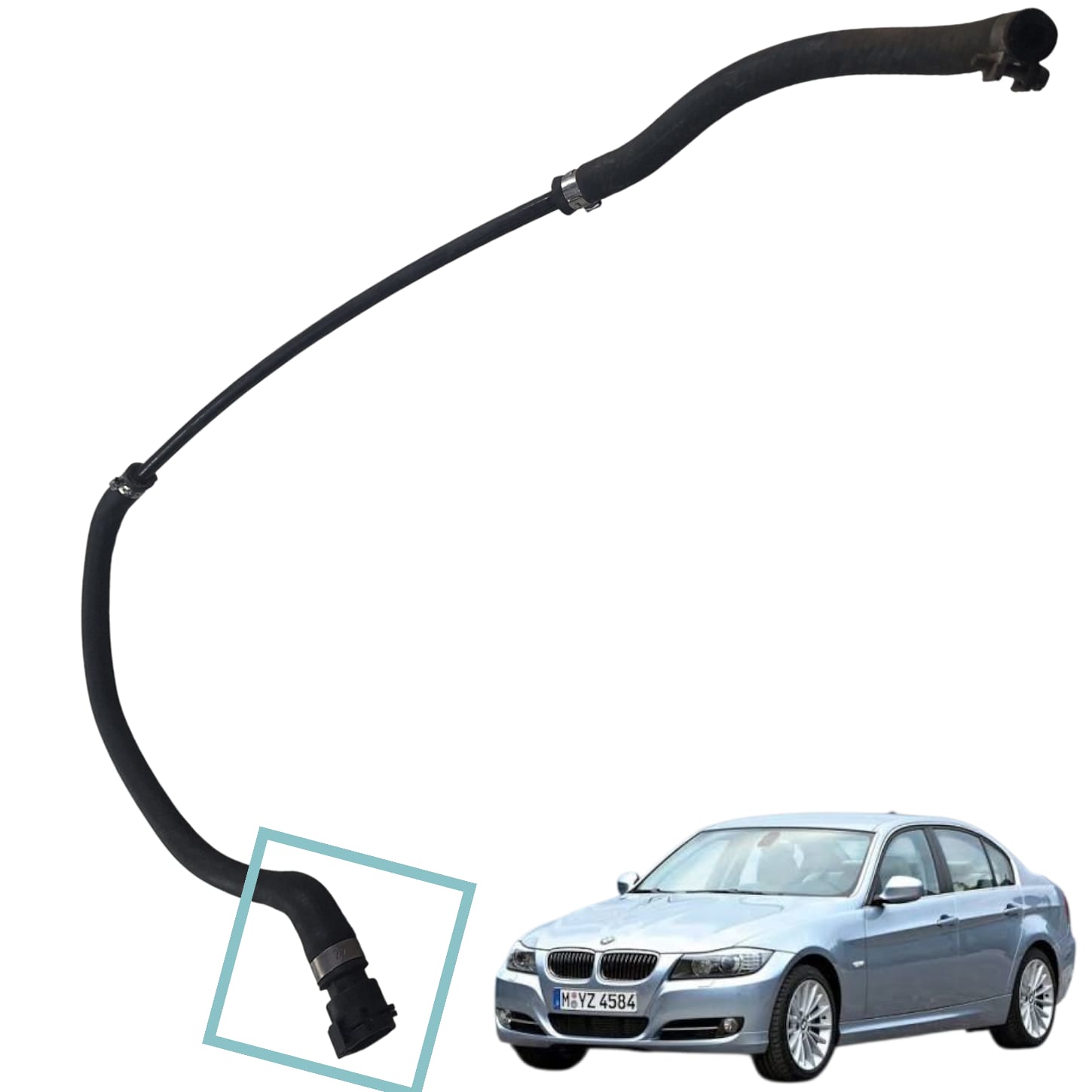 MANGUEIRA SUSPIRO RADIADOR BMW SERIE 3 2007 2012 
