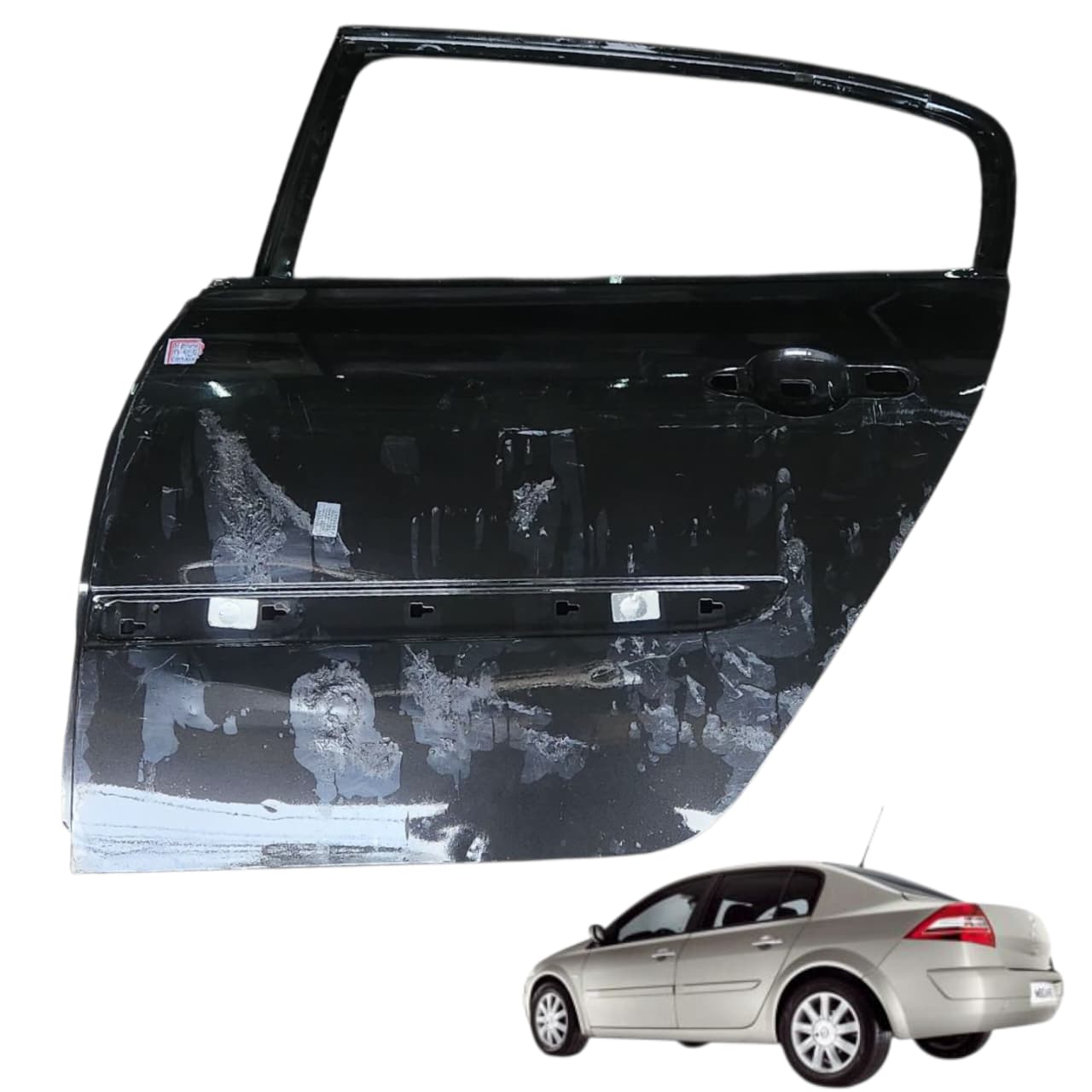 PORTA TRASEIRA ESQUERDA MEGANE 2006 2011 