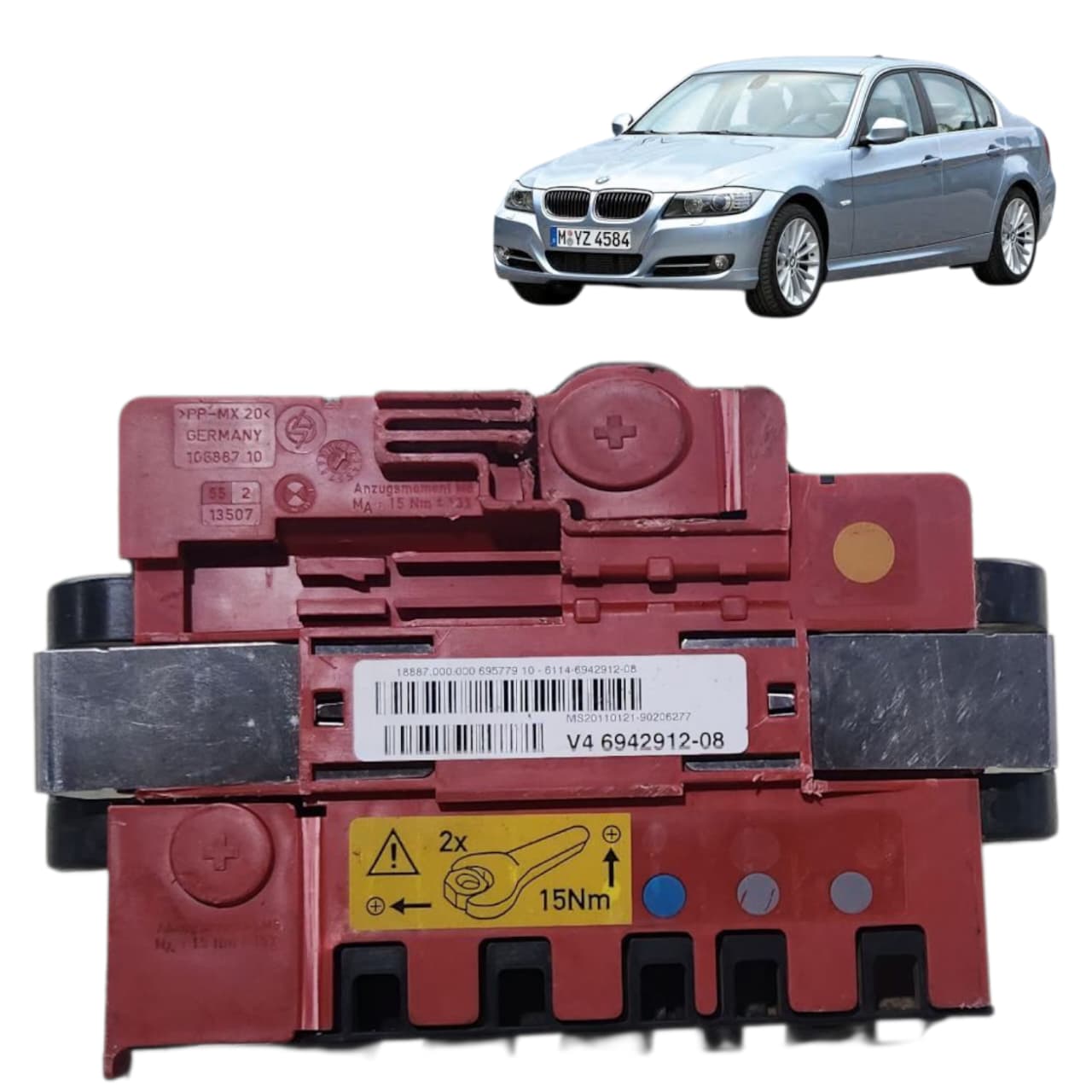 MODULO BATERIA CAIXA FUSIVEIS BMW SERIE 3 SERIE 1 X1 2007 2015 