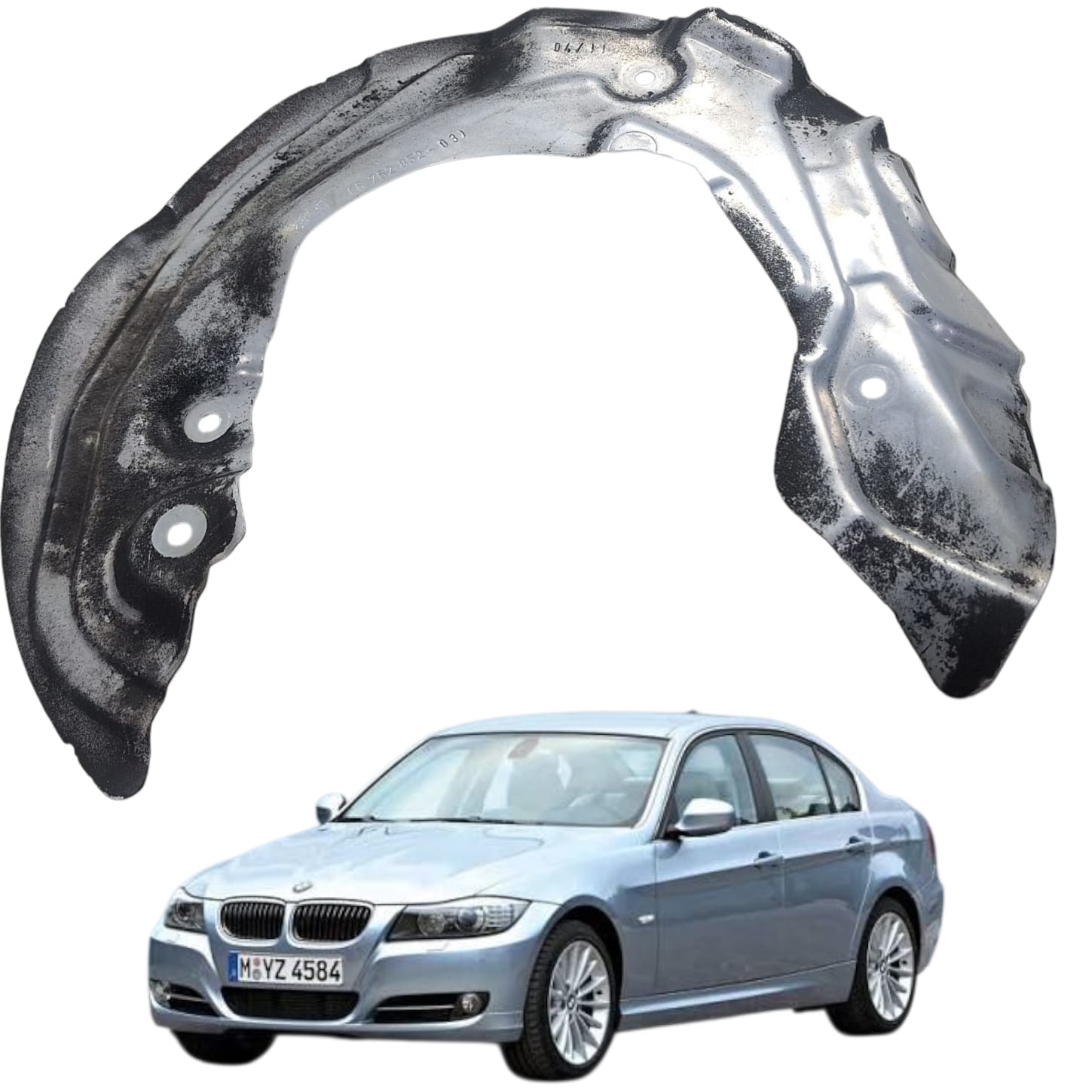 DEFLETOR RODA DIANTEIRA DIREITA BMW SERIE 3 320I 325I 118I 2007 2012