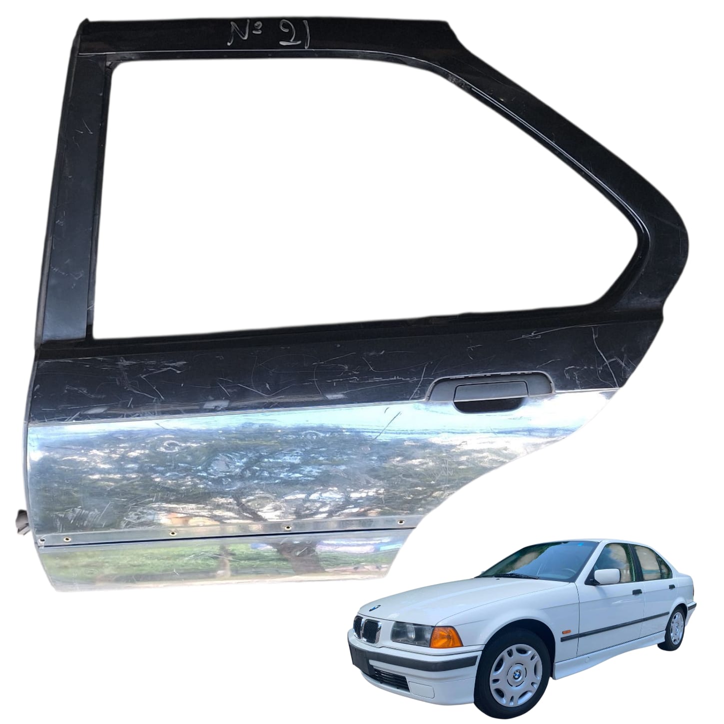 PORTA TRASEIRA ESQUERDA BMW SERIE 3 E36 1992 1998