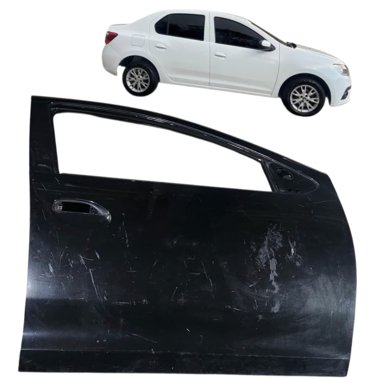 porta dianteira direita renault logan 2014 2024 