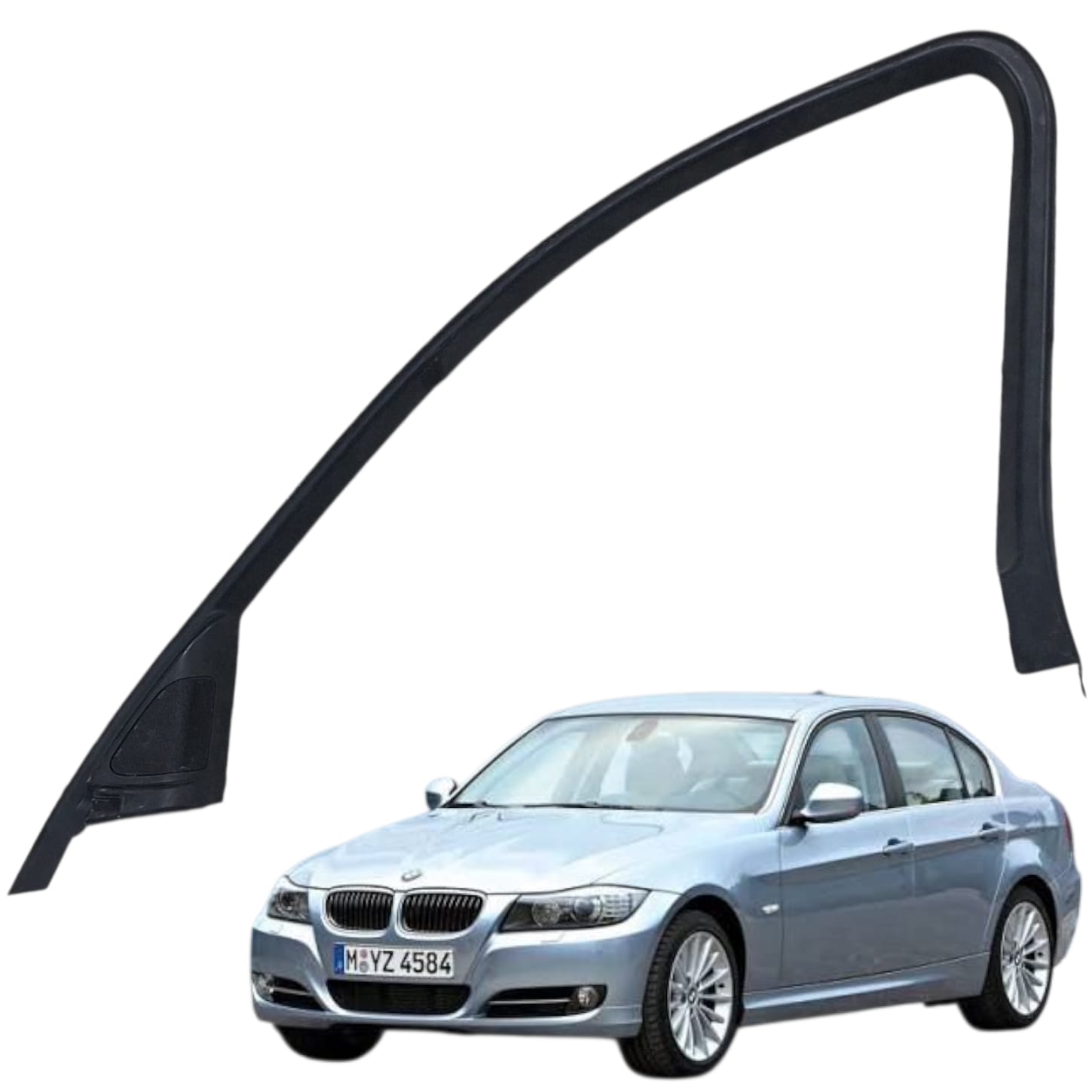 MOLDURA JANELA PORTA DIAN DIREITA BMW SERIE 3 E90 2007 2012