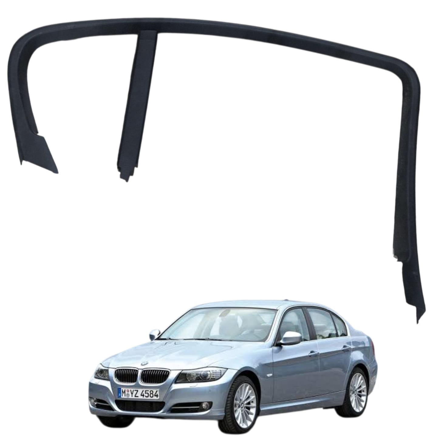 MOLDURA VIDRO PORTA TRAS DIR BMW SERIE 3 E90 2007 2012
