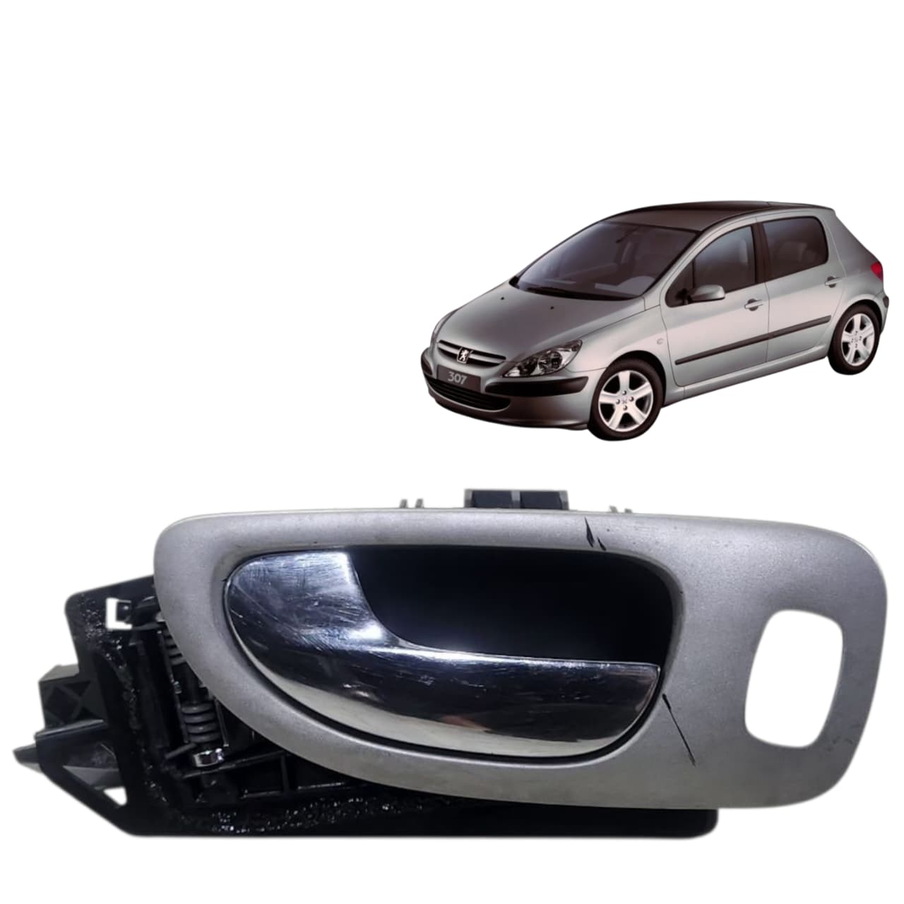MAÇANETA INTERNTA PORTA ESQUERDA PEUGEOT 307 2002 2014