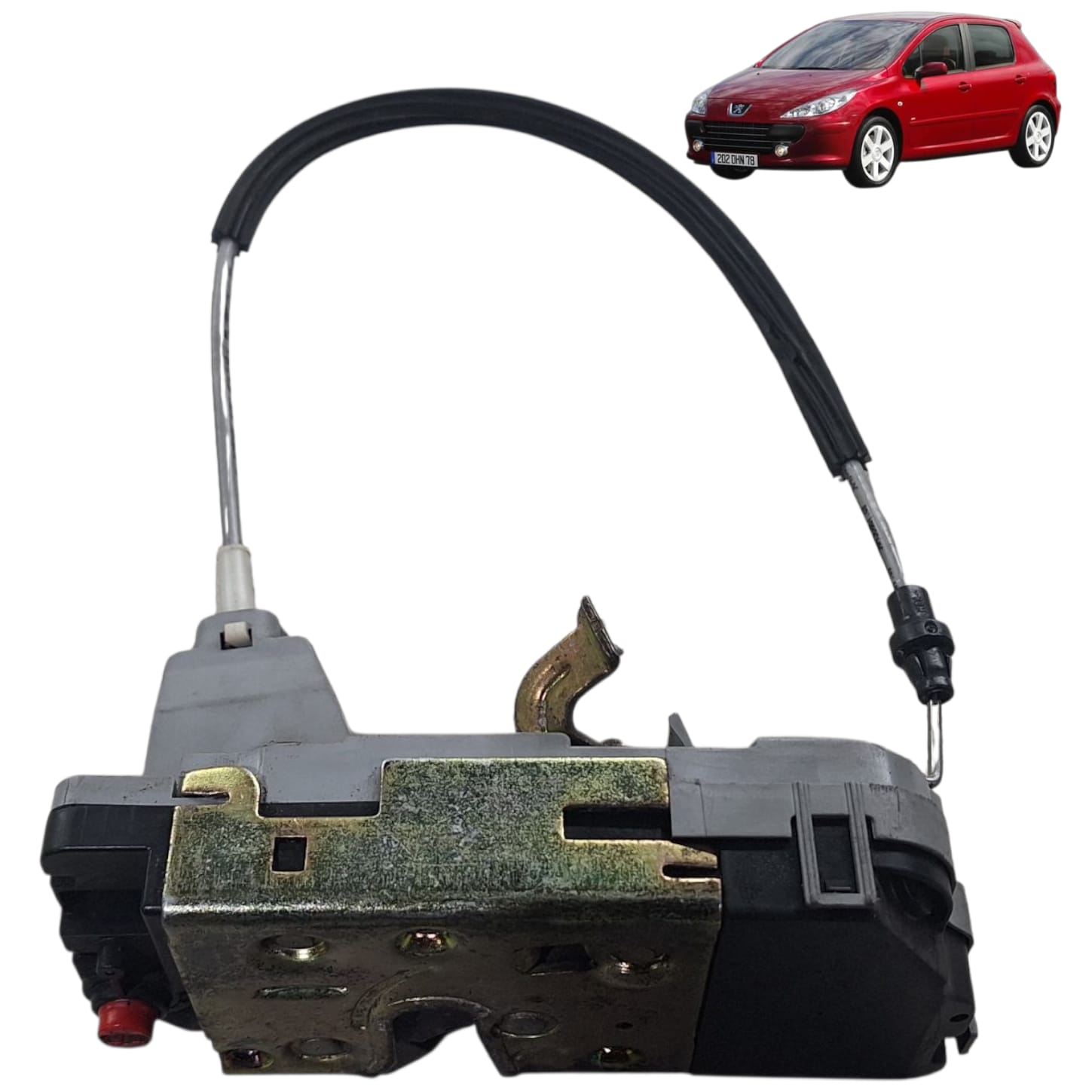 FECHADURA PORTA TRAS ESQ PEUGEOT 307 2002 2012
