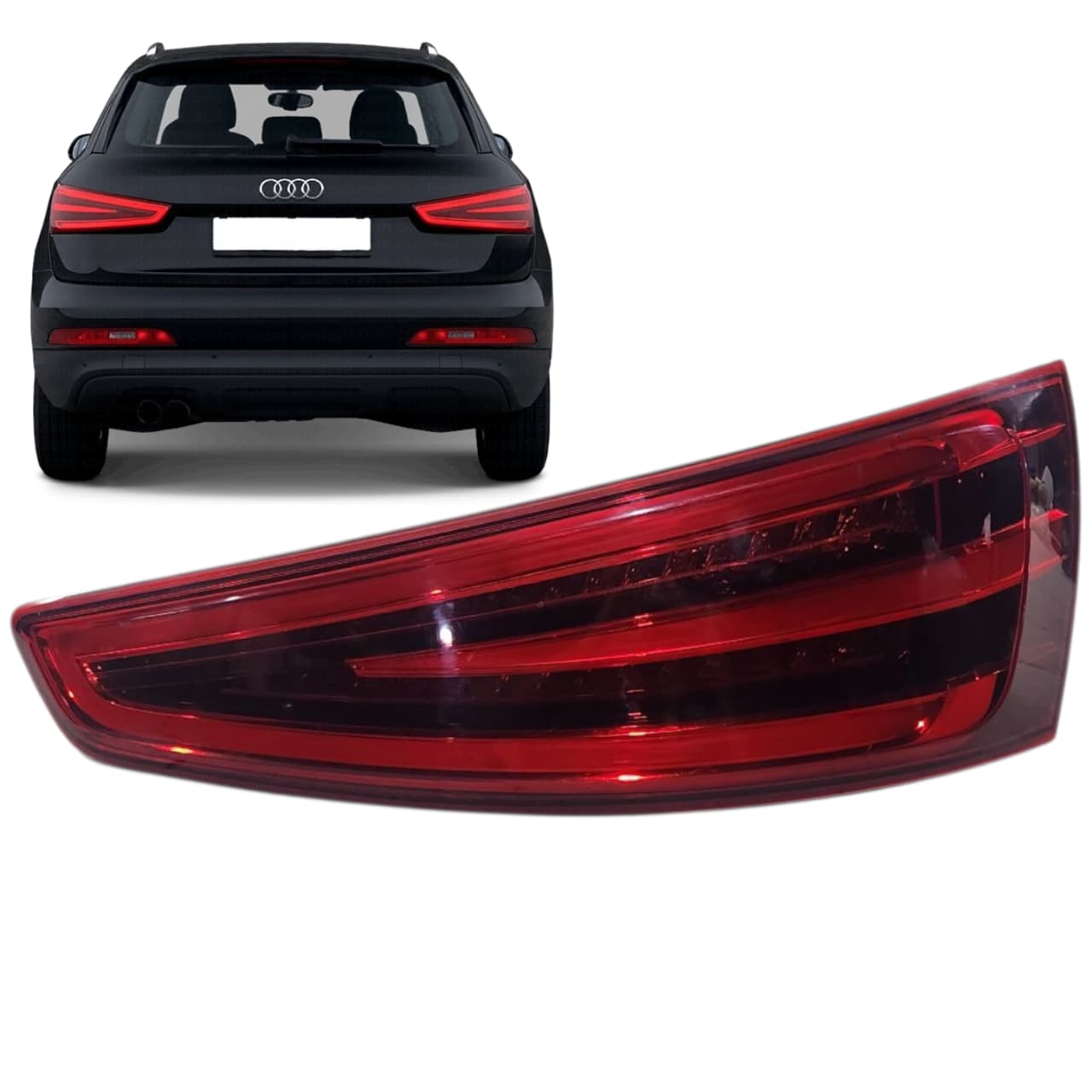 LANTERNA DIREITA LED AUDI Q3 2015 2018 2019