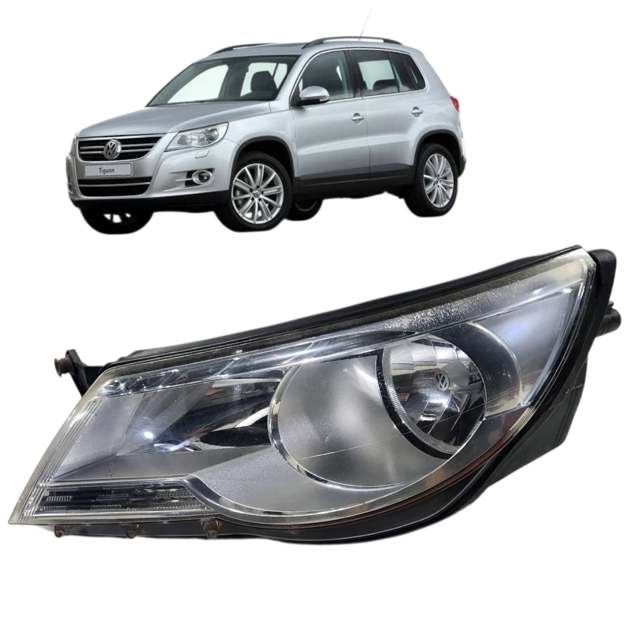 FAROL ESQUERDO TIGUAN 2010 2012 