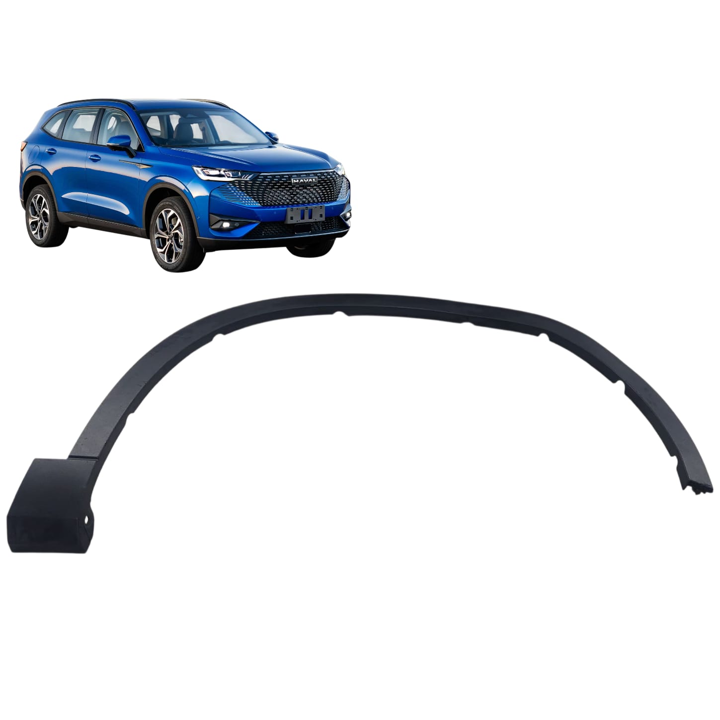 MOLDURA PARALAMA DIANTEIRO DIREITO GWM HAVAL H6 2024 2026 