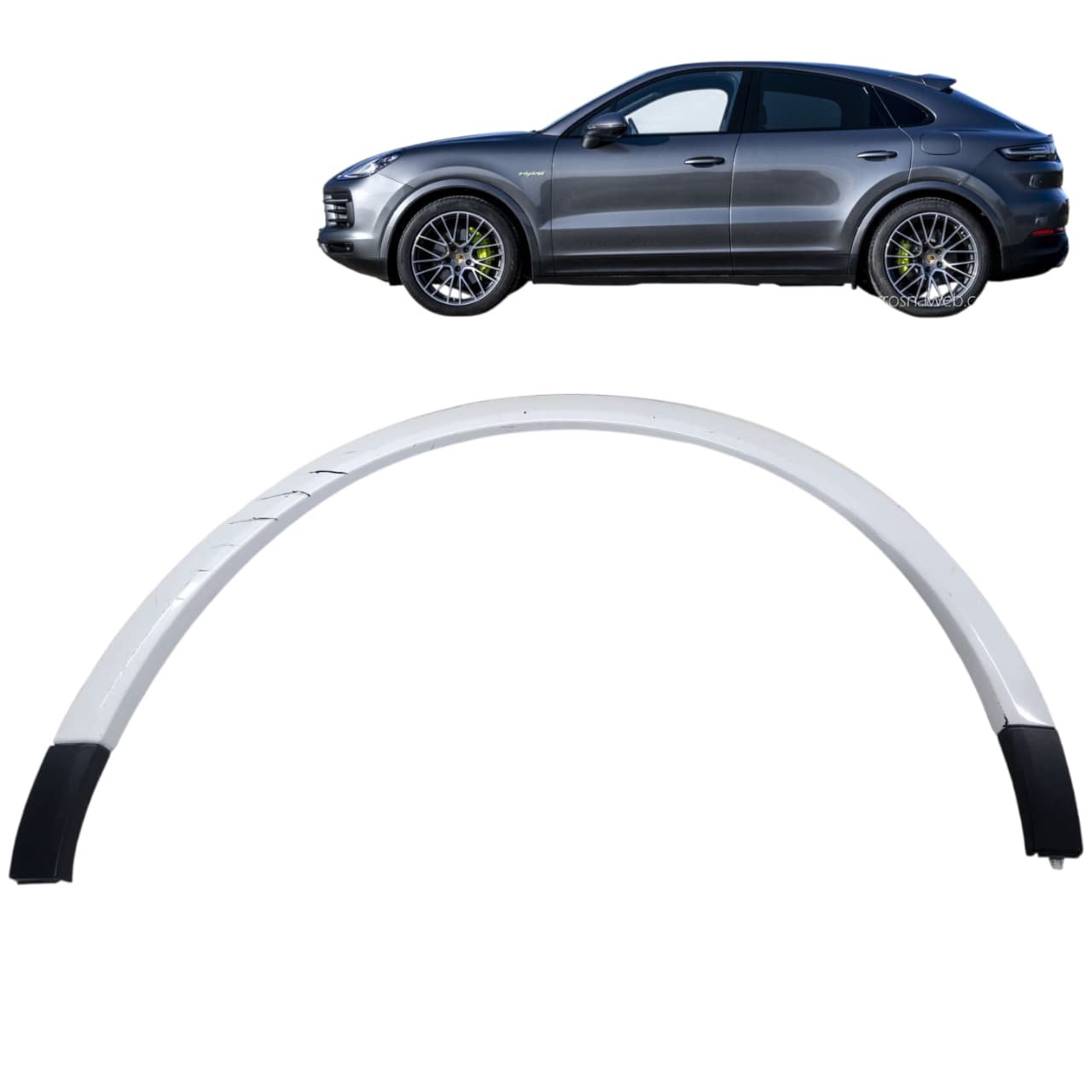 MOLDURA RODA TRASEIRA ESQUERDA PORSHCE CAYENNE 2019 2025