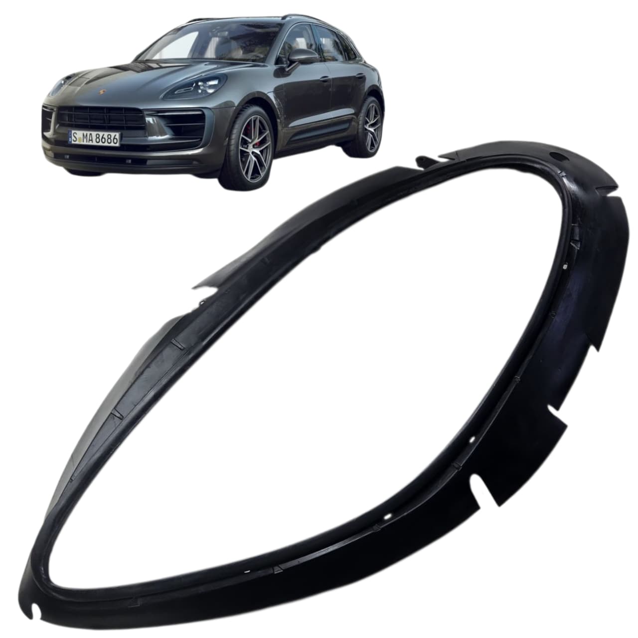 VEDAÇAO FAROL ESQUERDO PORSCHE MACAN 2019 2025