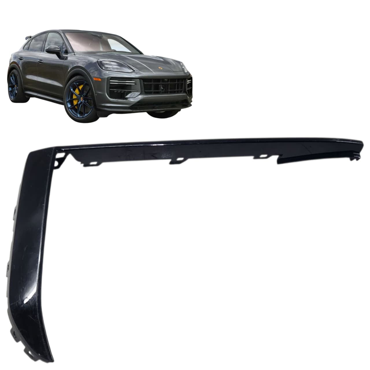 MOLDURA GRADE PARACHOQUE DIANT PORSCHE CAYENNE 2018 2023