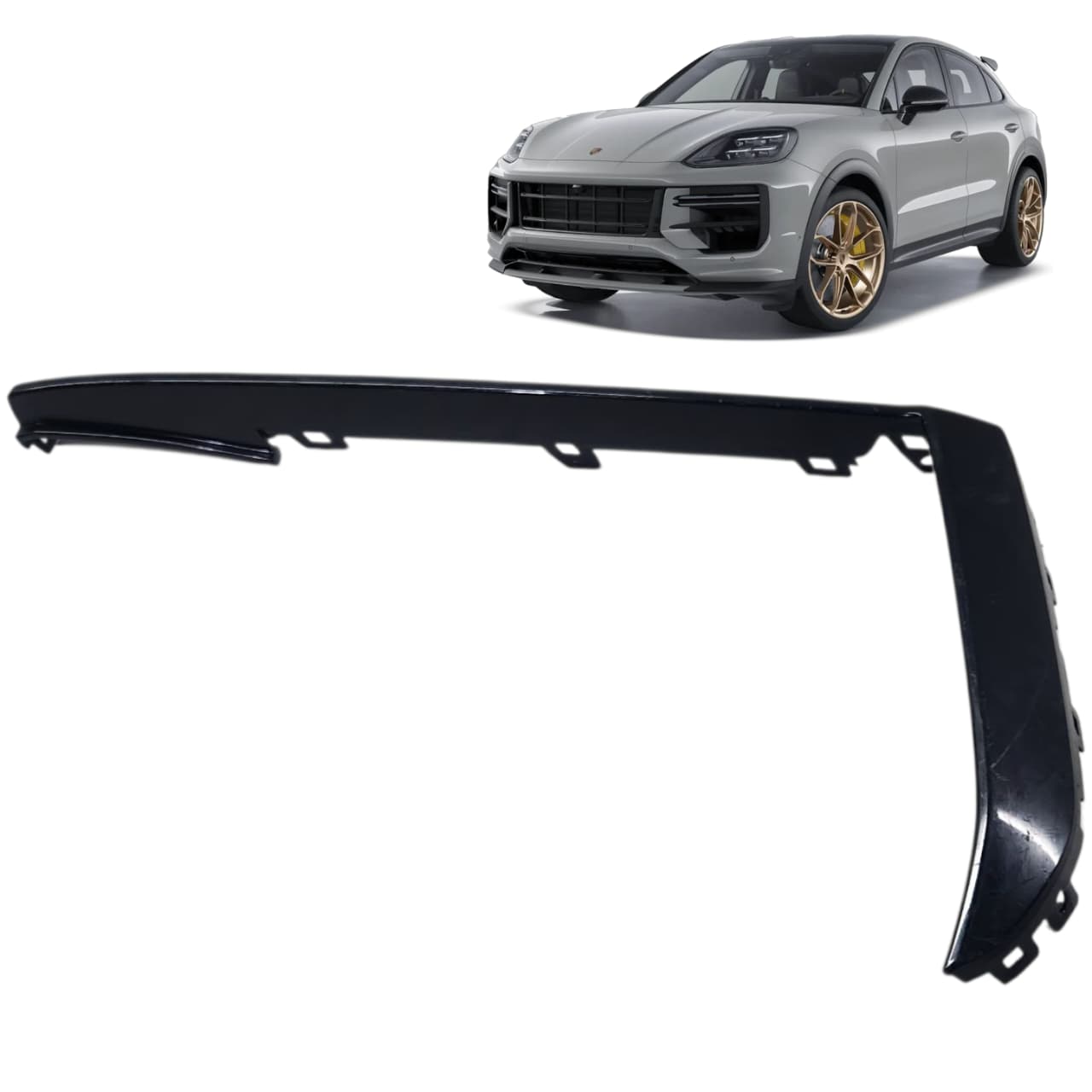 MOLDURA GRADE PARACHOQUE DIANT PORSCHE CAYENNE 2019 2023