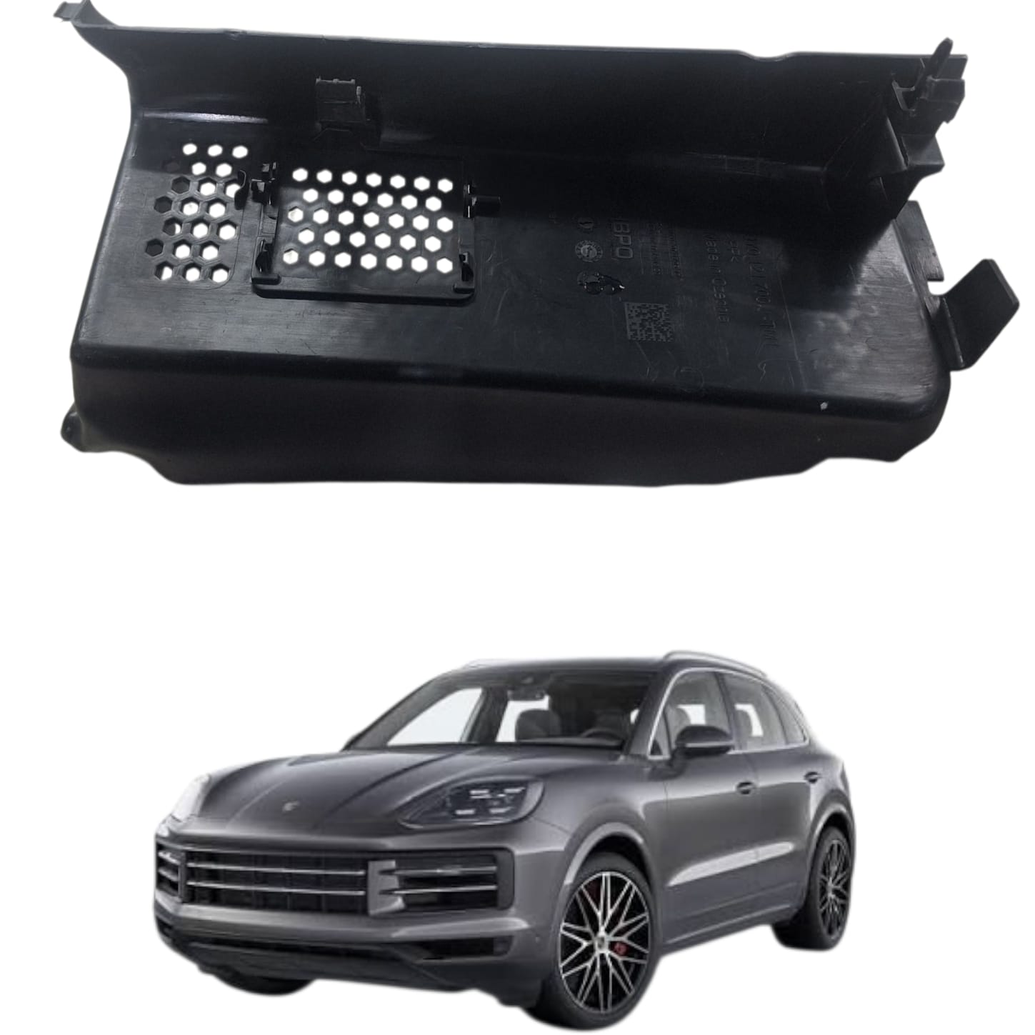 GUIA AR INFERIOR DIREITO RADIADOR PORSCHE CAYENNE 2019 2023