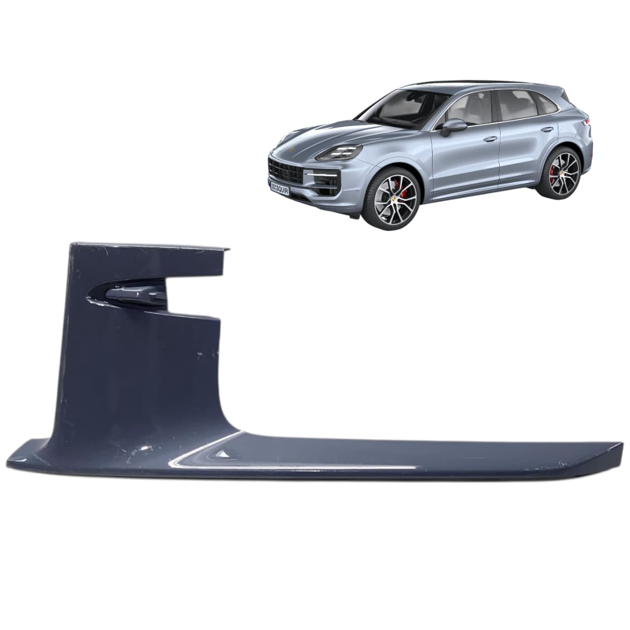 MOLDURA GRADE PARACHOQUE DIAN ESQ PORSCHE CAYENNE 2024 2026