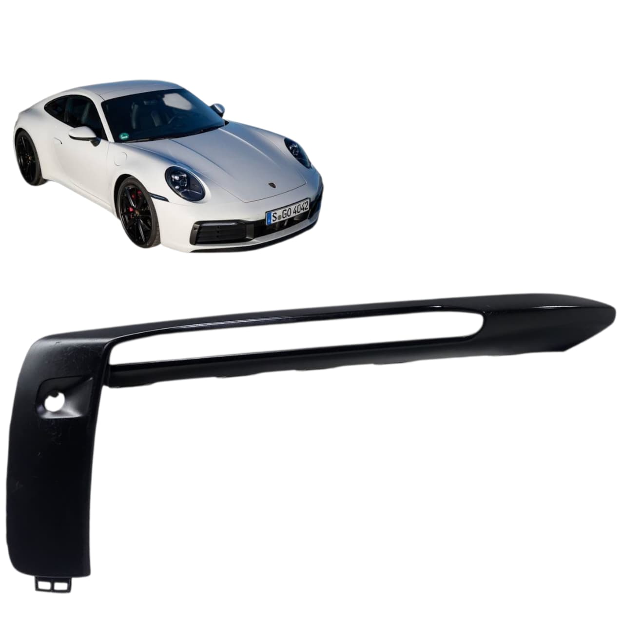 MOLDURA GRADE DIREITA PARACHOQUE DIANT PORSCHE 911 2019 2024