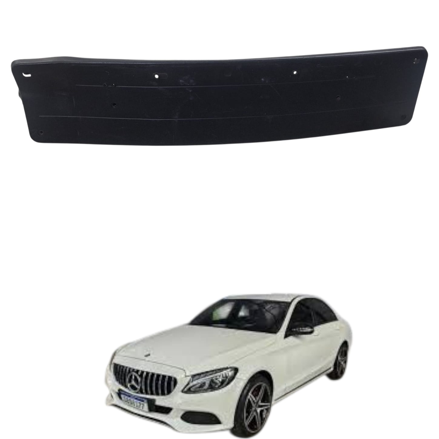 SUPORTE PLACA DIANTEIRO MERCEDES CLASSE C 2014 2021