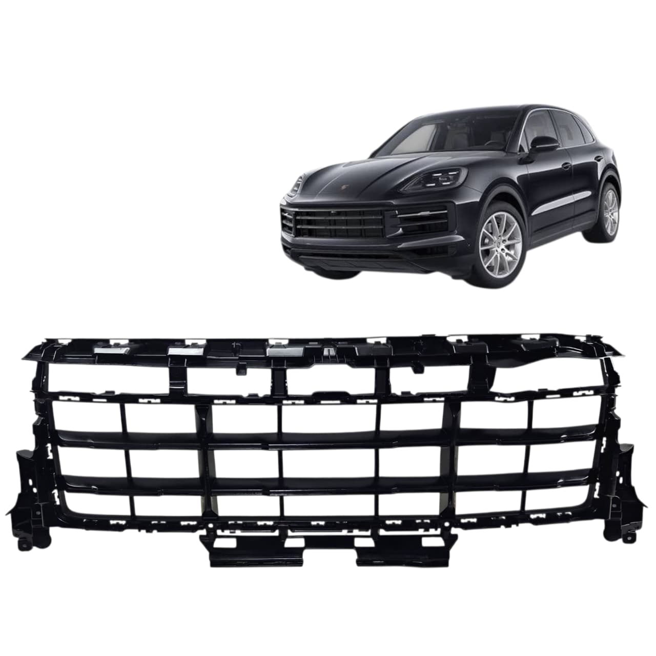 GRADE CENTRAL PARACHOQUE DIANTEIRO PORSCHE CAYENNE 2018 2023