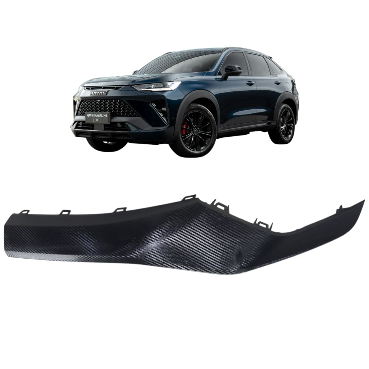 MOLDURA INFERIOR ESQ PARACHOQUE DIANT GWM HAVAL H6 GT 2023 