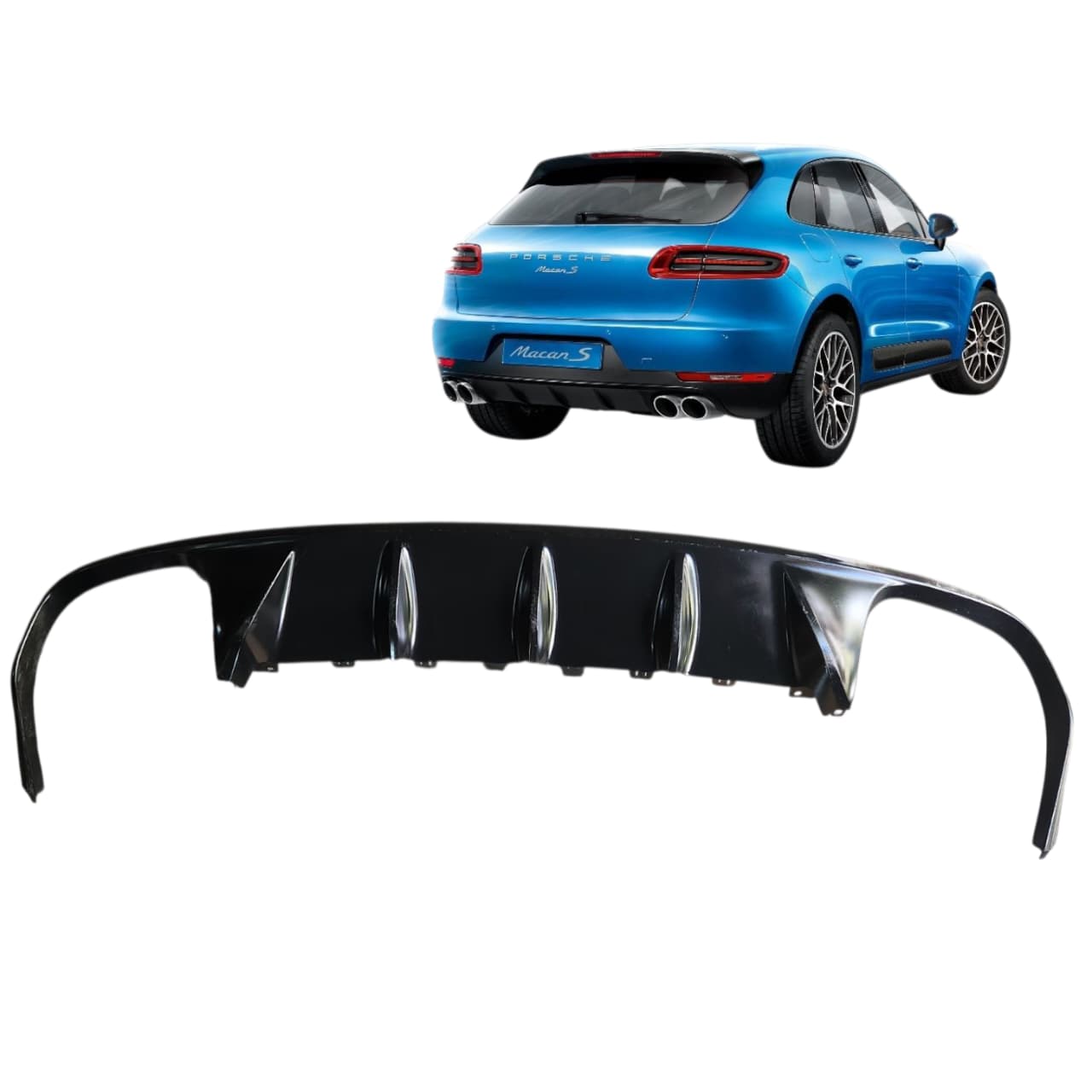 SPOILER PARACHOQUE TRASEIRO PORSCHE MACAN 2014 2021