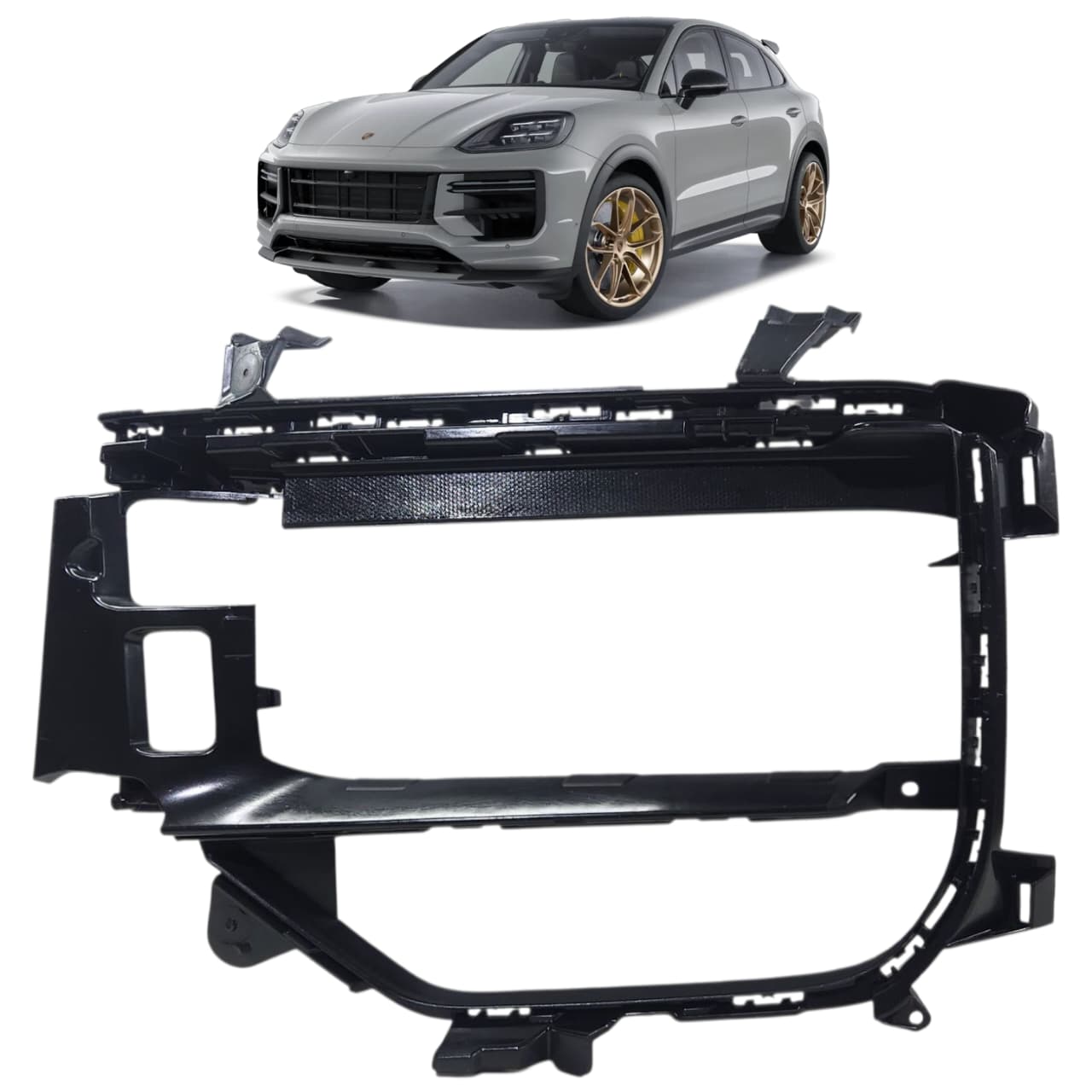 GRADE AR LATERAL ESQ PARACHOQUE DIANT PORSCHE CAYENNE 2023 