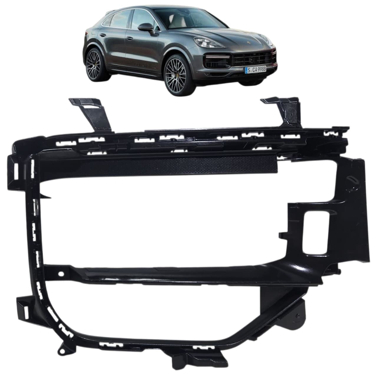 GRADE DIREITA PARACHOQUE DIANTEIRO PORSCHE CAYENNE 2018 2023