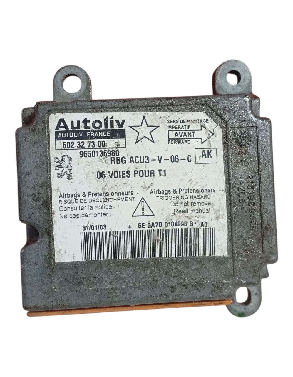 Modulo Central Peugeot 9650136980 2003  2004  2005 2006