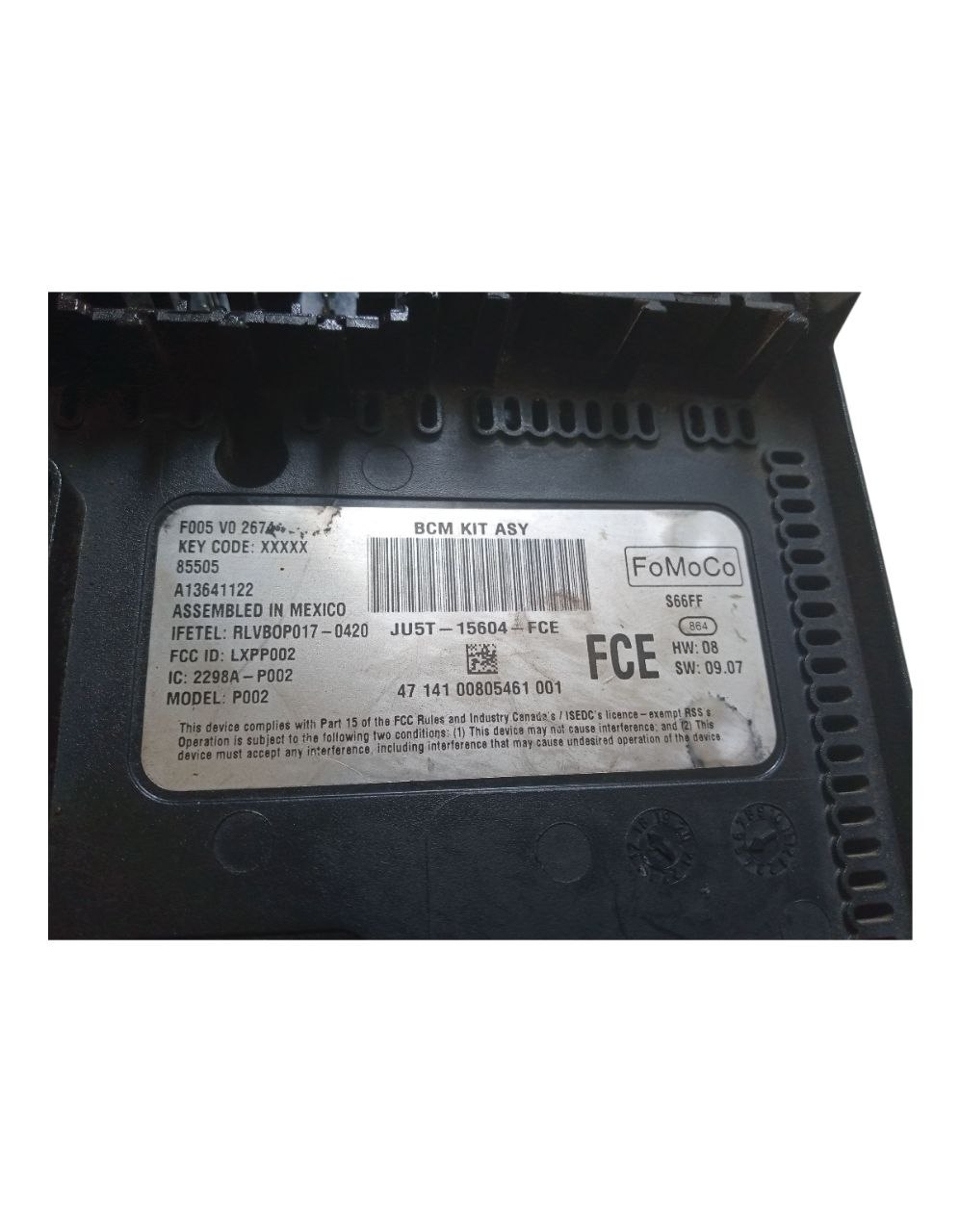 Modolo Bcm Fusivéis Ford Ka 1.0 3cc 2016 2017 2018