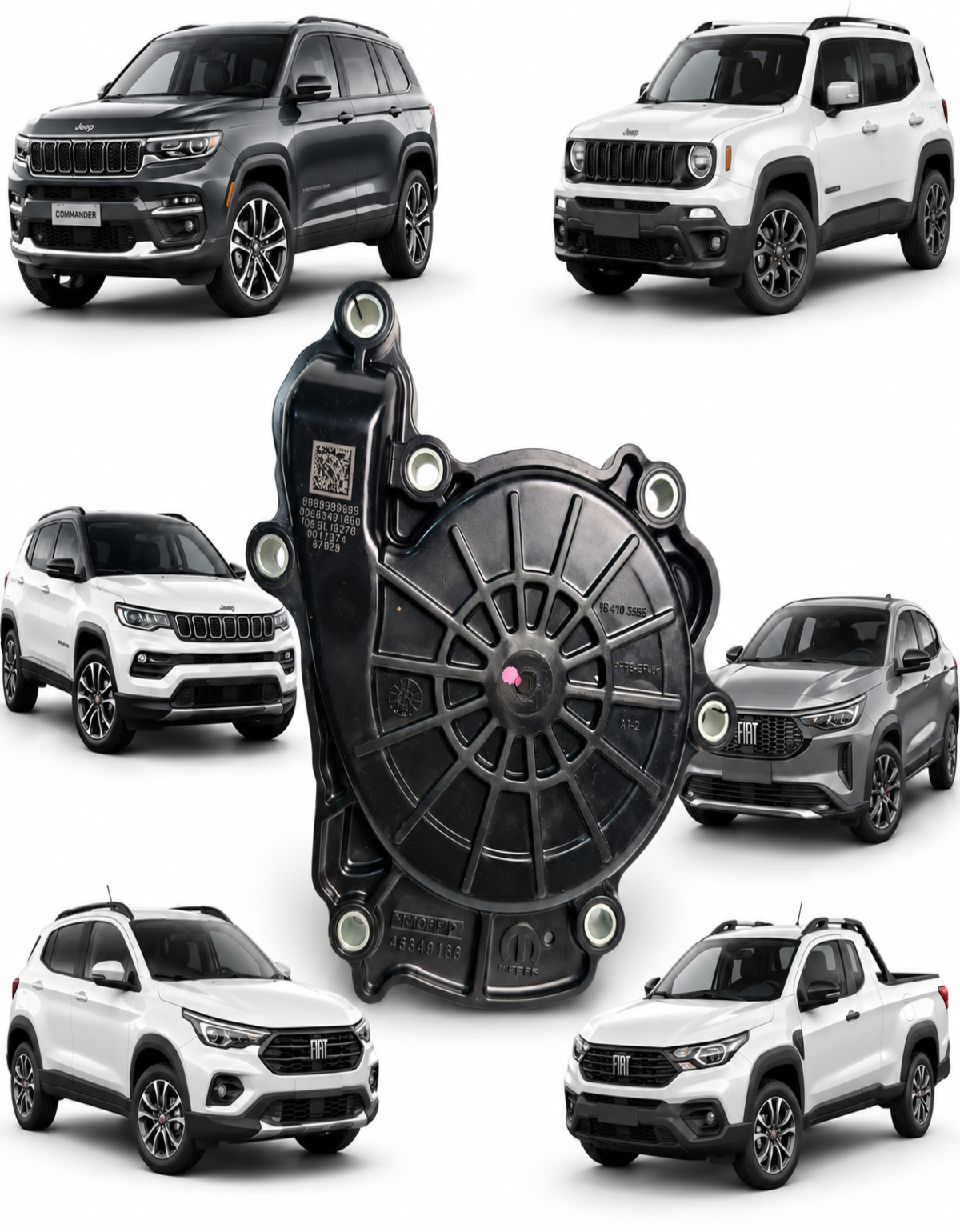 Tampa Bomba De Água Toro Compass Renegade 1.3 Turbo Original