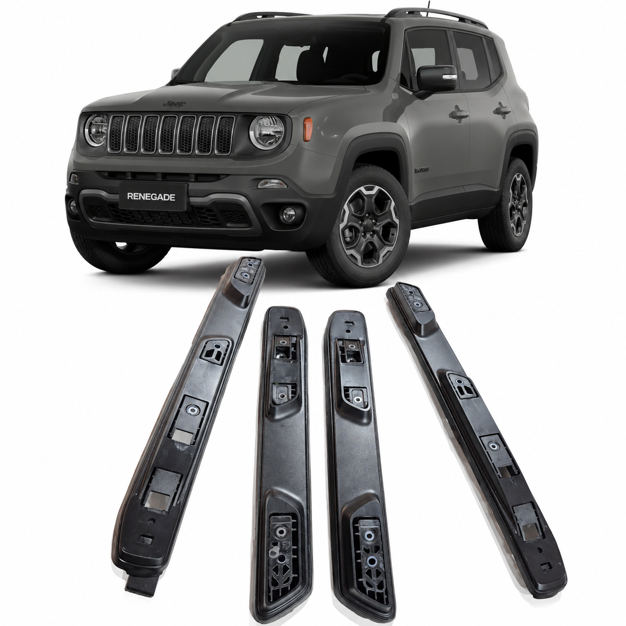 Kit acabamento rack de teto Jeep Renegade 2020