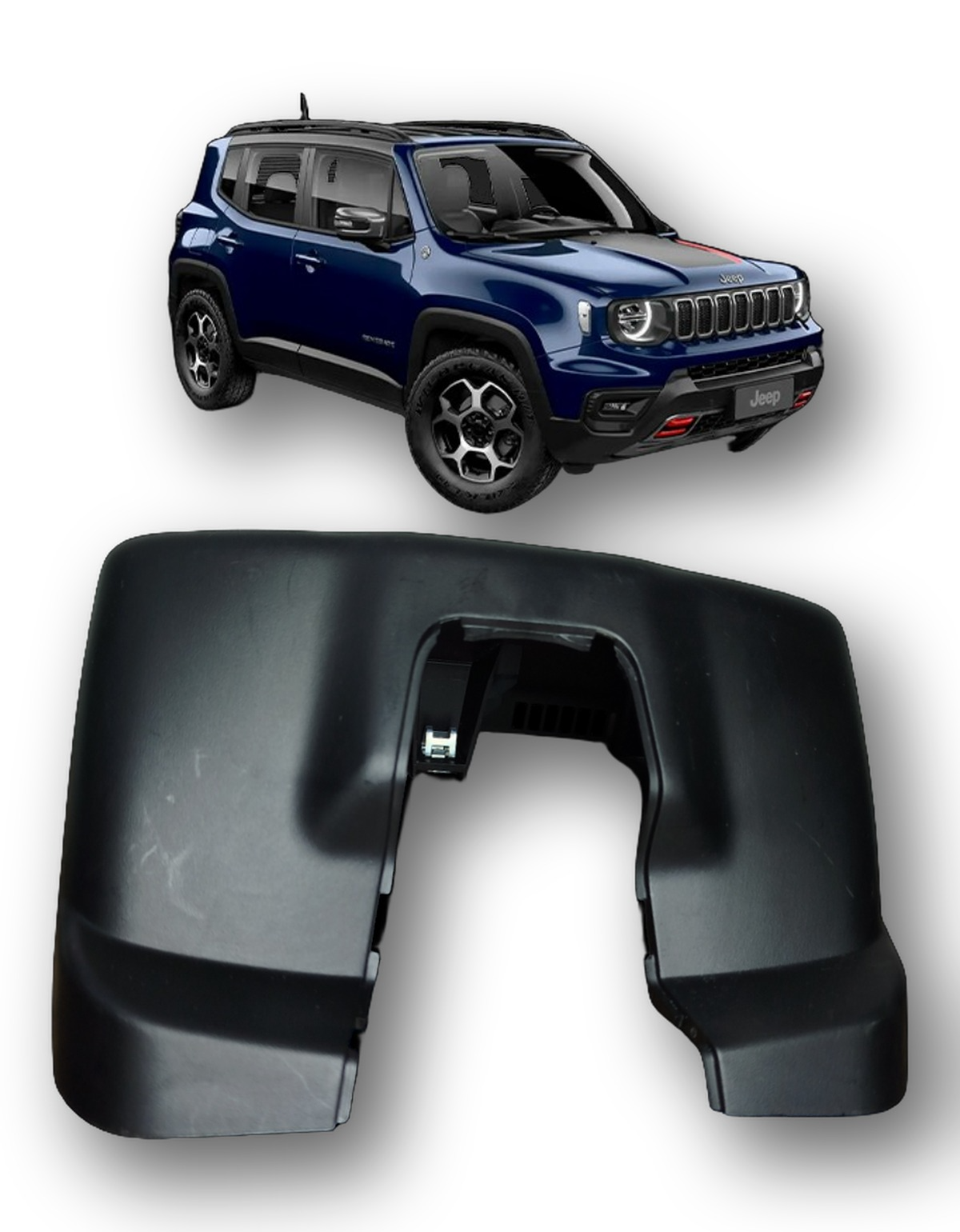 Moldura Retrovisor Interno Jeep Renegade 2022 2023 2024