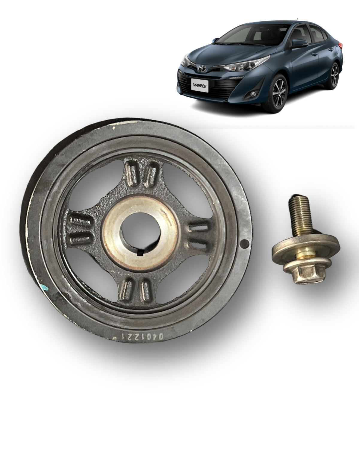 Polia Virabrequim Toyota Etios Yaris 1.5 16v 2020 2025