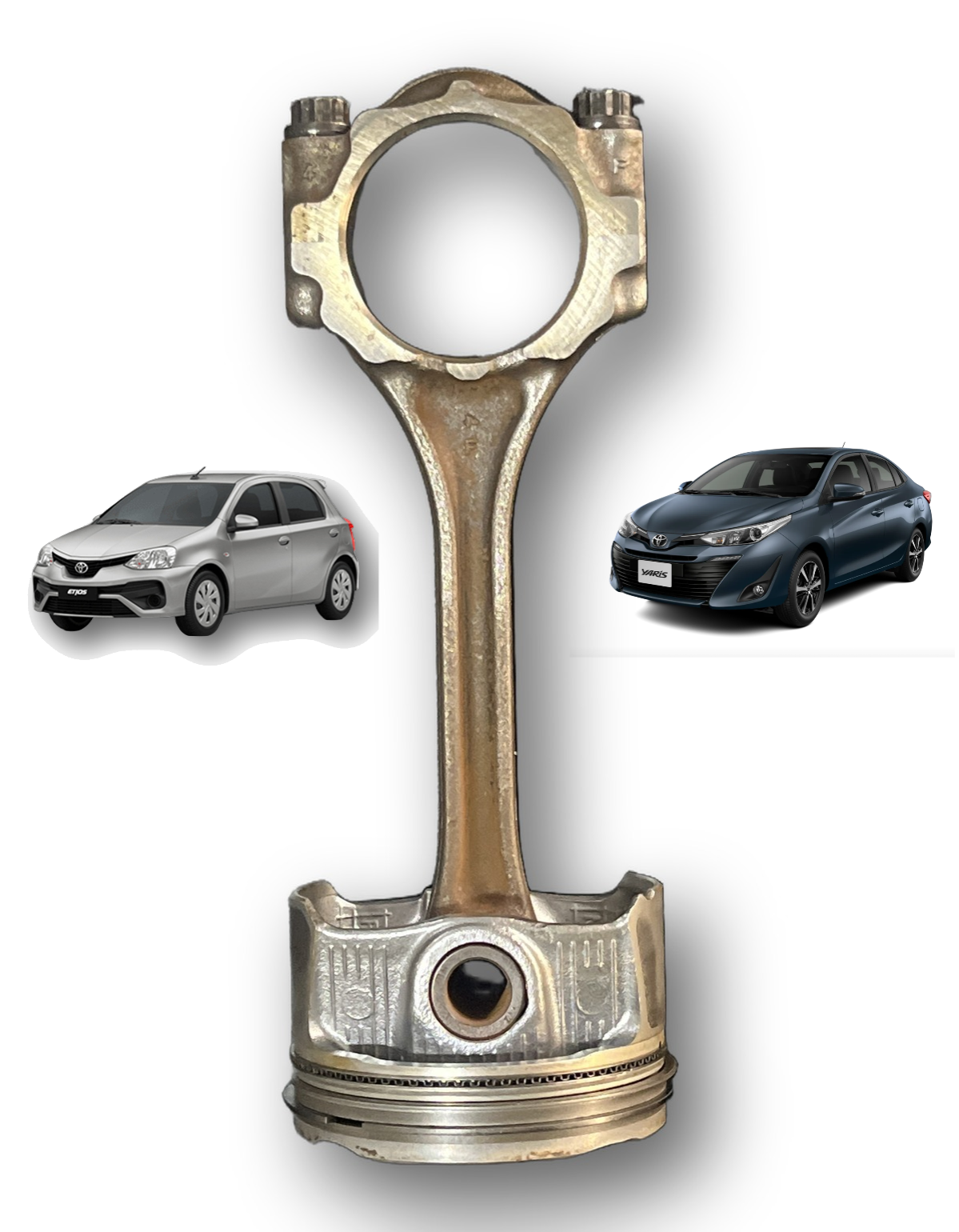 Biela Com Pistão Toyota Etios Yaris 1.5 16V STD 2018 2024