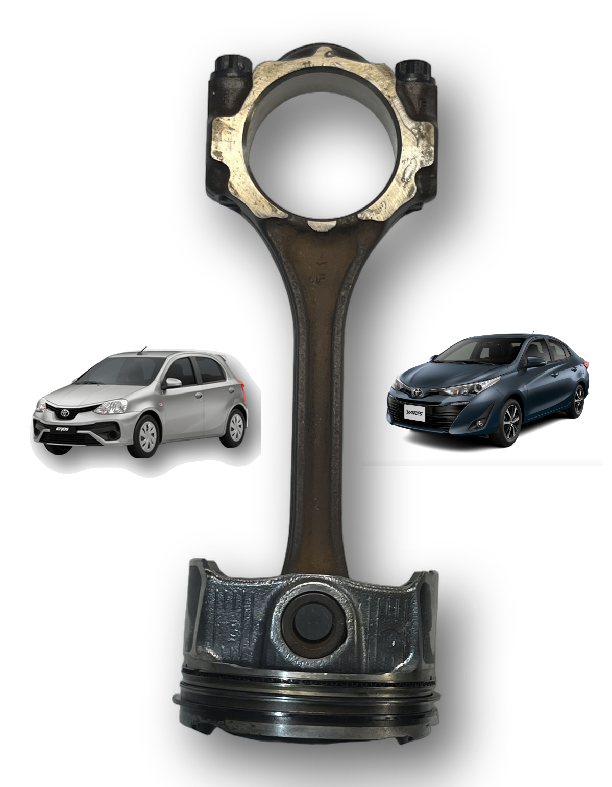 Pistão e Biela Std Toyota Etios Yaris 1.5 16V 2018 2025