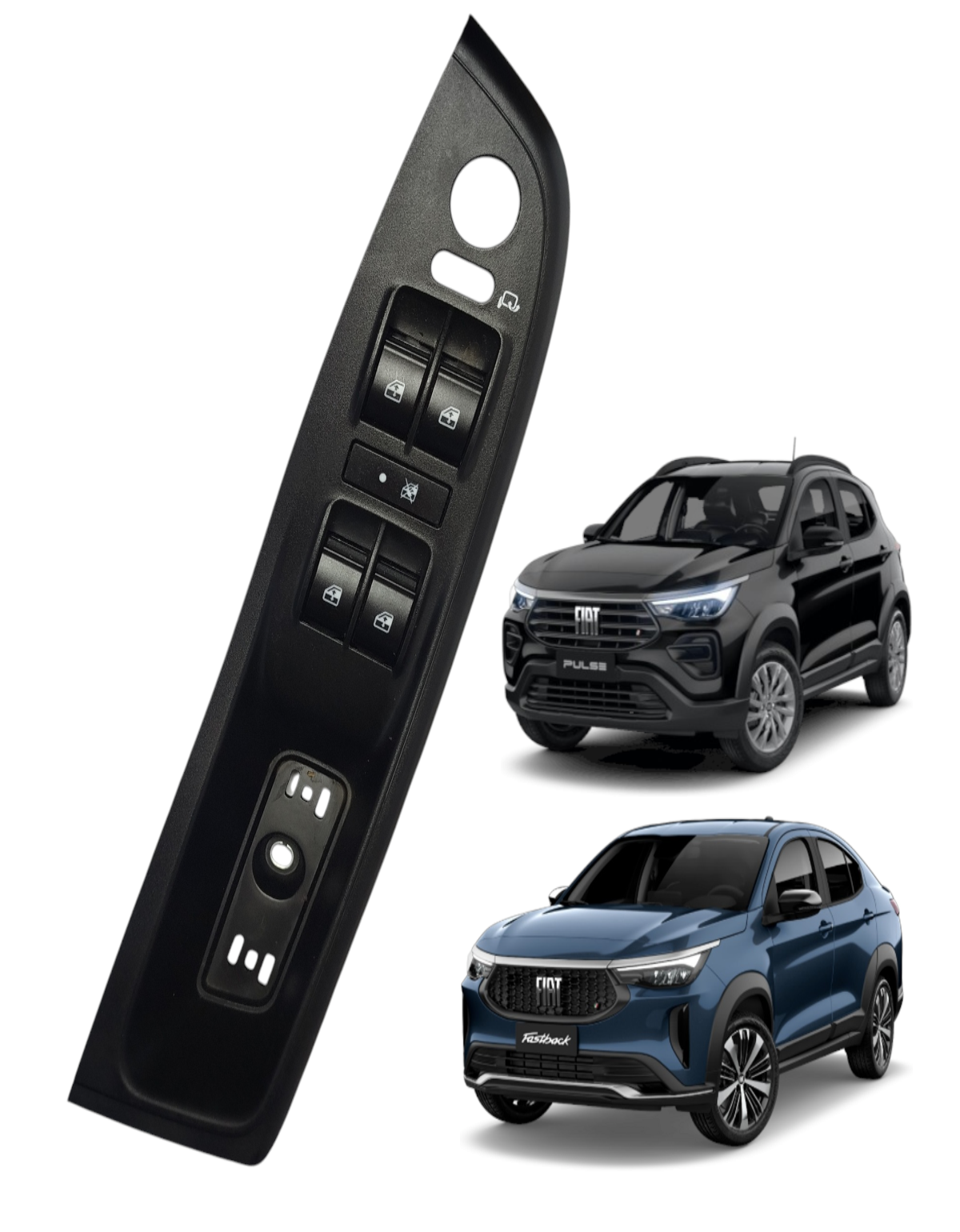 Comando Vidro Sem Botão Retrovisor Fiat Pulse Fastback Orig
