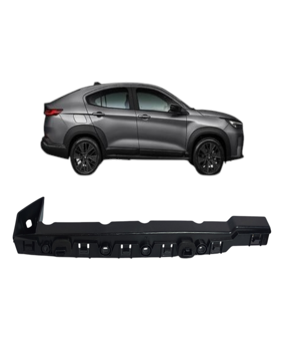 Guia Parachoque Traseiro Direito Fiat Fastback 2021/2026 