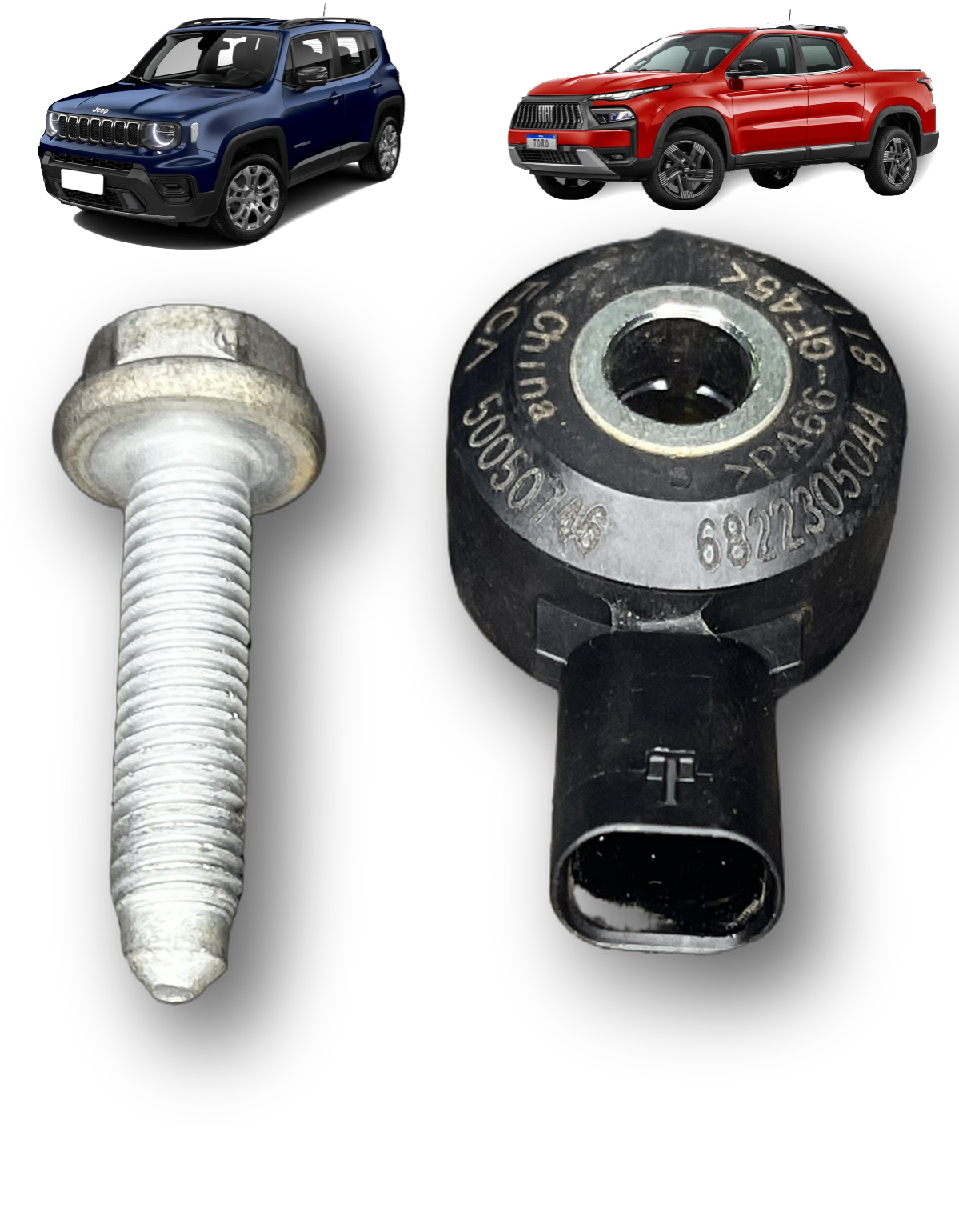 Sensor Detonação Fiat Toro Jeep Renegade 1.3 T270 2022 2025