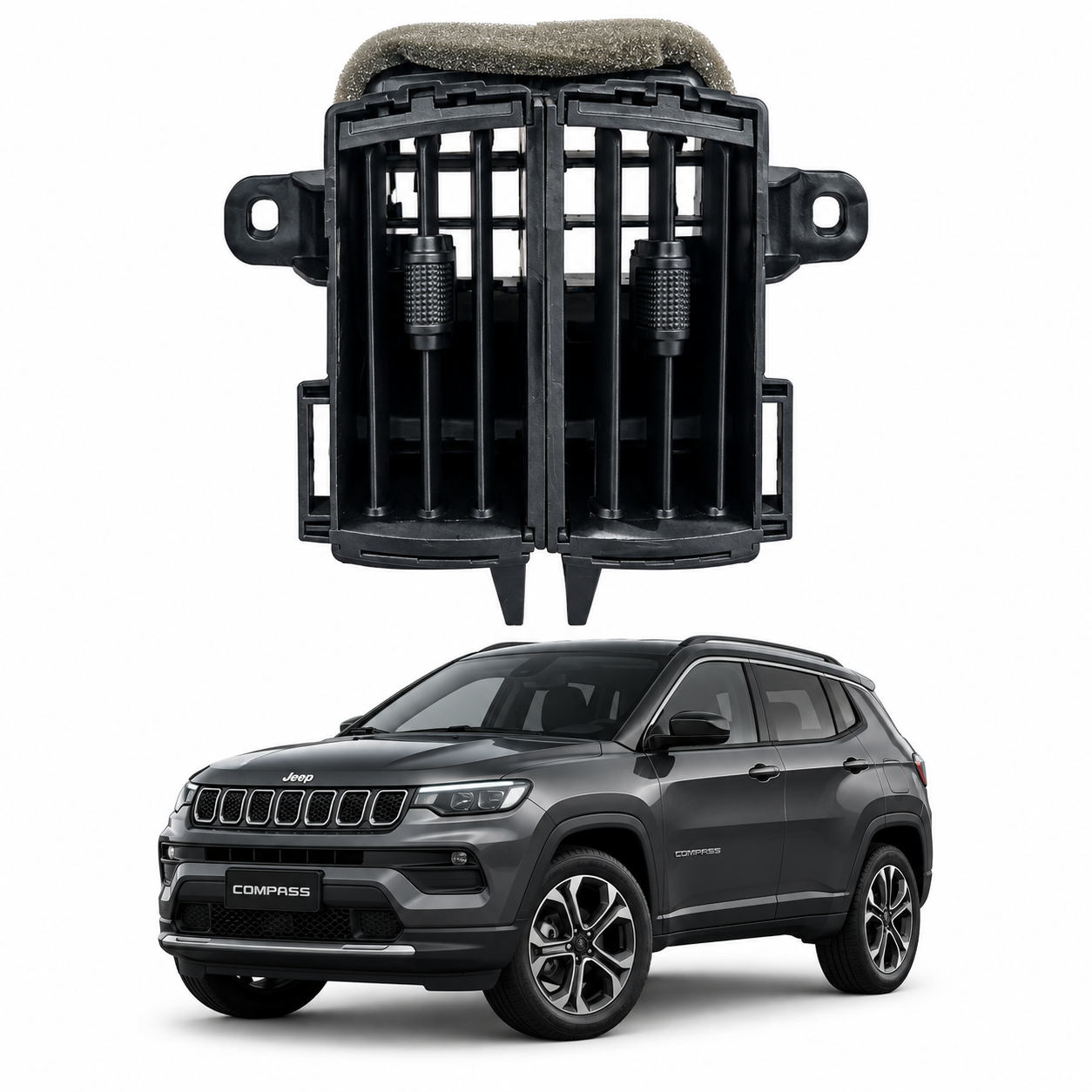 Difusor Ar Console Traseiro Jeep Compass 2016 A 2025 