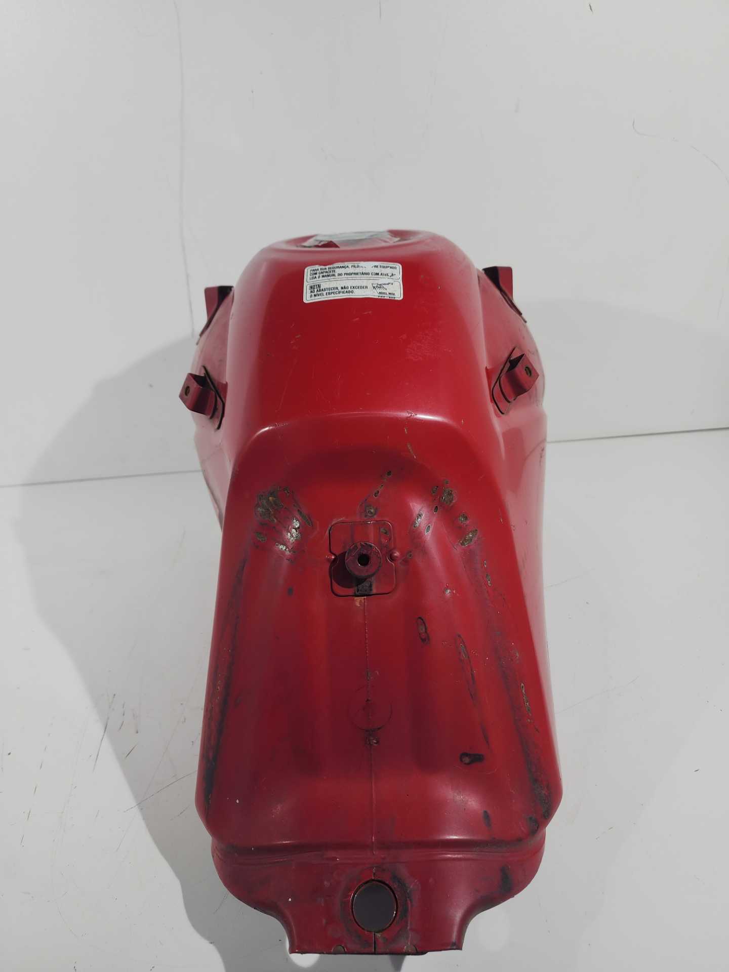 Tanque combustível honda xre 300 2009-2013 vermelho detalhe amassado