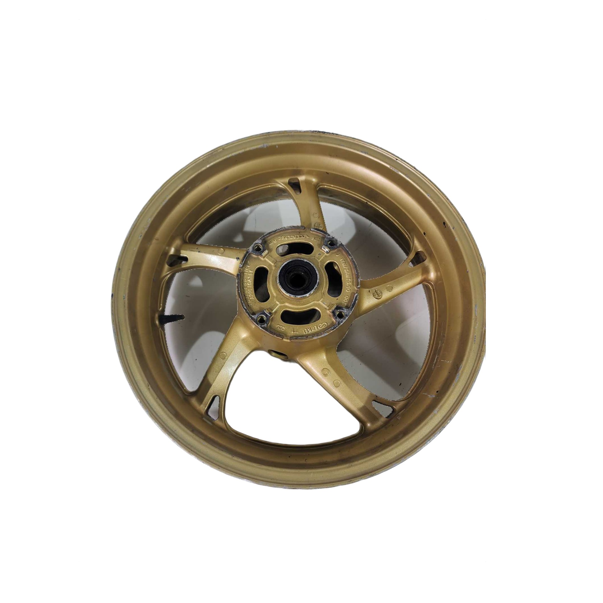 Roda traseira honda cb 600f 08-15 hornet s/abs dourada