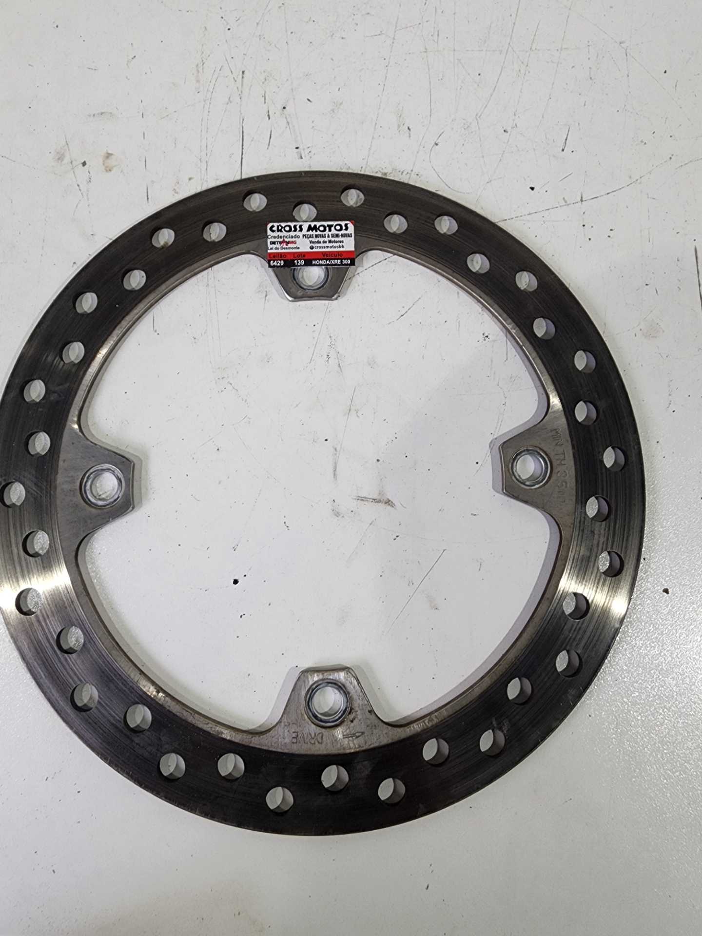 Disco de freio dianteiro Honda xre 300 ano 2012