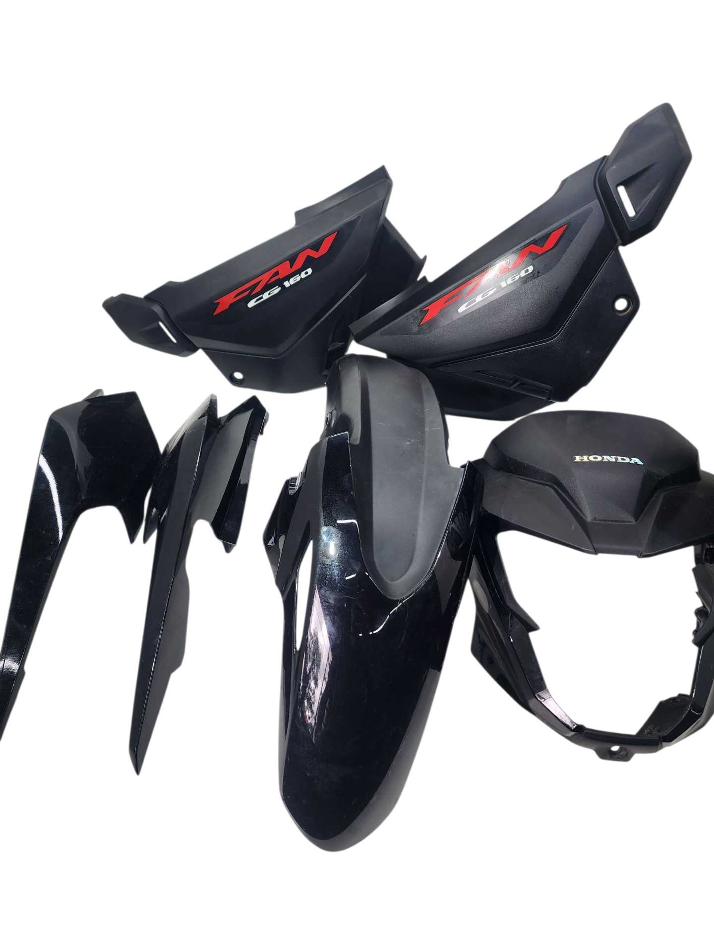 Kit carenagem Honda fan 160 2025 incompleto