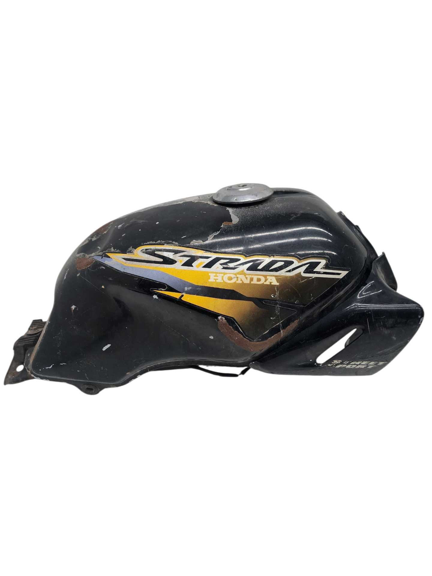 Tanque cbx200 strada preto detalhe pequeno amassado